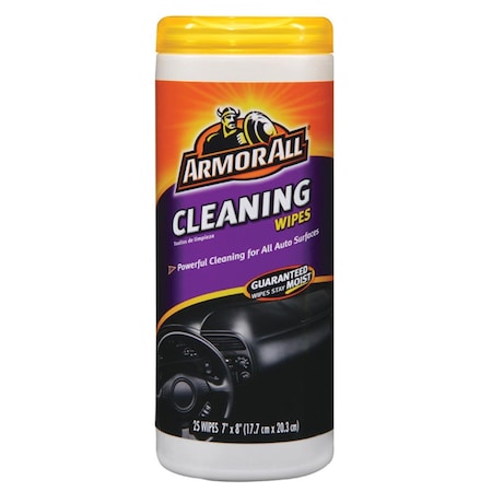 Armor All Vinyl, Leather & Rubber Cleaner, Assorted - 25 Wipes AR5098